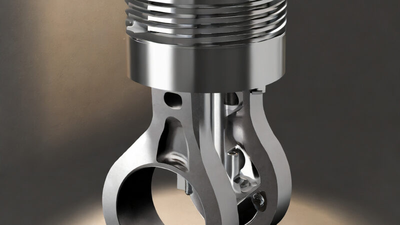 How does a piston work in a petrol engine
